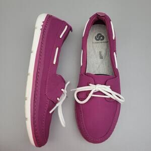 Clarks Cloudsteppers Step Maro Sand Boat Shoes Womens 8.5 Casual Sneakers Purple